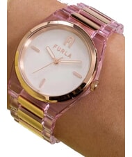 FURLA TEMPO MINI Orologio fashion bianco e rosa - Orologi - 5