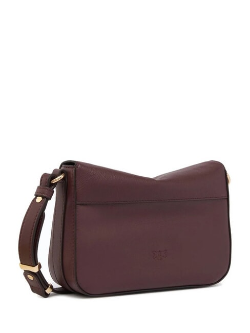 LOVE SATCHEL Mini Bag a tracolla borgogna-antique gold - Borse Donna
