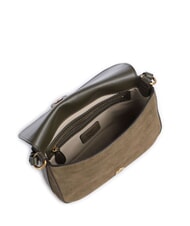 PINKO LOVE SATCHEL Mini Bag a tracolla, in pelle verde oliva  scuro-antique gol - Borse Donna - 4