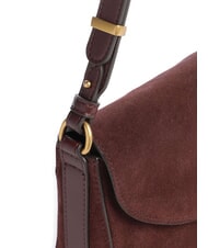 PINKO LOVE SATCHEL Mini Bag a tracolla, in pelle borgogna-antique gold - Borse Donna - 3