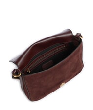 PINKO LOVE SATCHEL Mini Bag a tracolla, in pelle borgogna-antique gold - Borse Donna - 4