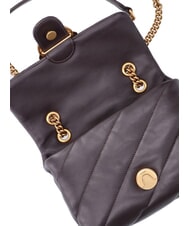 PINKO MINI LOVE BAG Borsa in nappa marrone marasca-antique gold - Borse Donna - 4