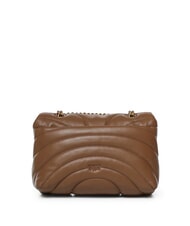 PINKO LOVE PUFF MINI Borsa tracolla mini in nappa marrone cognac-antique gold - Borse Donna - 3