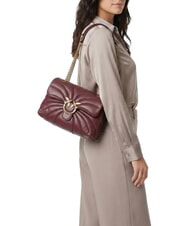 PINKO LOVE PUFF CLASSIC Borsa in nappa a tracolla ribes intenso-antique gold - Borse Donna - 2