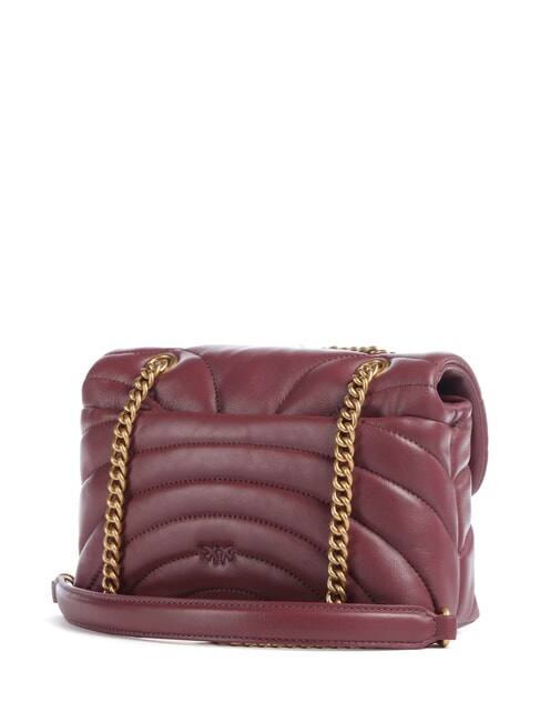 LOVE PUFF MINI Borsa tracolla mini in nappa ribes intenso-antique gold - Borse Donna