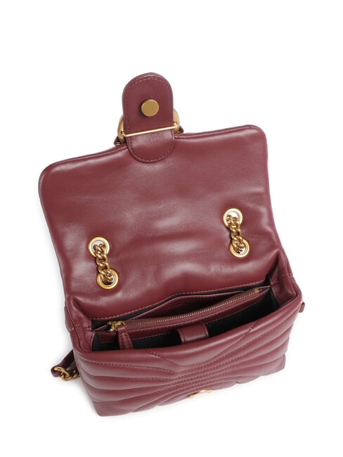 LOVE PUFF MINI Borsa tracolla mini in nappa ribes intenso-antique gold - Borse Donna