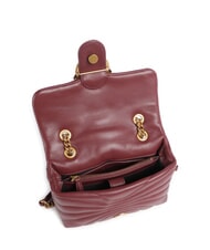 PINKO LOVE PUFF MINI Borsa tracolla mini in nappa ribes intenso-antique gold - Borse Donna - 3