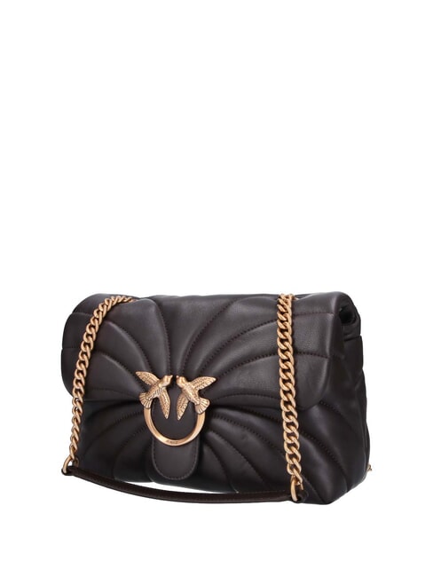 LOVE PUFF CLASSIC Borsa in nappa a tracolla marrone marasca-antique gold - Borse Donna