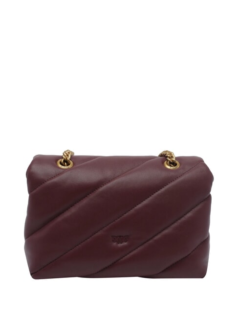 MINI LOVE BAG Borsa in nappa ribes intenso-antique gold - Borse Donna