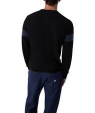 GUESS MARK LOGO JACQUARD Maglia con logo triangolare jetbla - Maglie Uomo - 2
