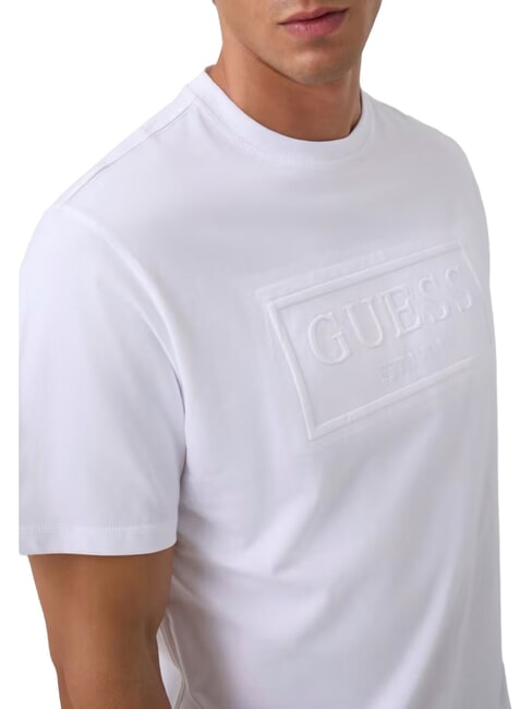BOX LOGO EMBOSSED T-shirt con logo ricamato purwhite - T-shirt Uomo