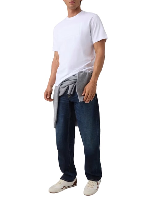 BOX LOGO EMBOSSED T-shirt con logo ricamato purwhite - T-shirt Uomo
