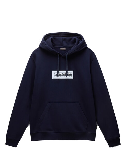B-BOX LOGO H Felpa con cappuccio blu marine - Felpe Uomo