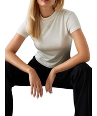 GUESS LICIA T-shirt a maniche corte cremwhi - T-shirt e Top Donna - 4