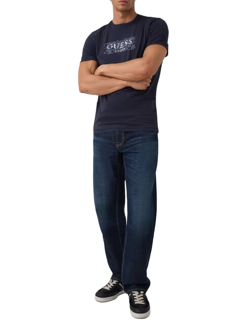 BOX LORO ROPES Maglietta con logo appuntato smartblue - T-shirt Uomo