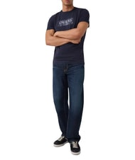 GUESS BOX LORO ROPES Maglietta con logo appuntato smartblue - T-shirt Uomo - 3