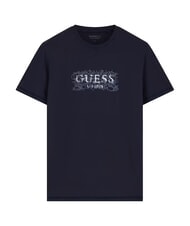 GUESS BOX LORO ROPES Maglietta con logo appuntato smartblue - T-shirt Uomo - 5
