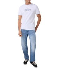 GUESS BOX LORO ROPES Maglietta con logo appuntato purwhite - T-shirt Uomo - 3