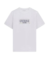 GUESS BOX LORO ROPES Maglietta con logo appuntato purwhite - T-shirt Uomo - 5