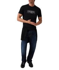 GUESS BOX LORO ROPES Maglietta con logo appuntato jetbla - T-shirt Uomo - 3