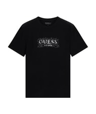 GUESS BOX LORO ROPES Maglietta con logo appuntato jetbla - T-shirt Uomo - 5