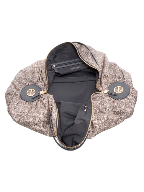 B-ACCADEMY Maxi Bauletto a mano, con tracolla OP/NATURALE/NERO - Borse Donna