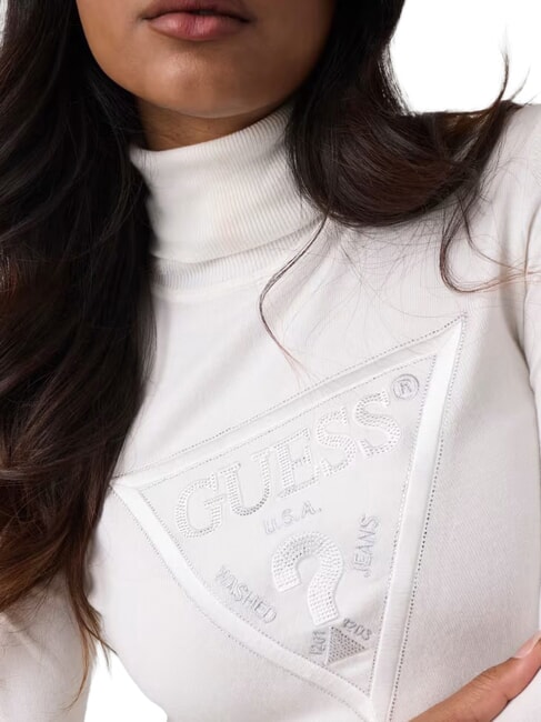 HALLIE TRIANGLE Maglia collo alto, manica lunga cremwhi - Maglie Donna
