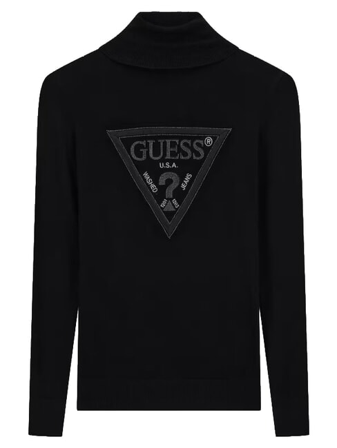 HALLIE TRIANGLE Maglia collo alto, manica lunga jetbla - Maglie Donna