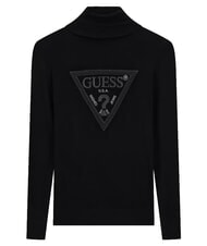GUESS HALLIE TRIANGLE Maglia collo alto, manica lunga jetbla - Maglie Donna - 5