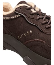 GUESS MICOLA3 Sneakers in pelle brown - Scarpe Donna - 6