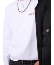 GUESS JEANS REGULAR AMERICAN Felpa a girocollo purwhite - Felpe Uomo - 3