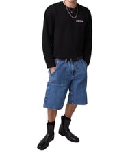 GUESS JEANS REGULAR AMERICAN Felpa a girocollo jetbla - Felpe Uomo - 4