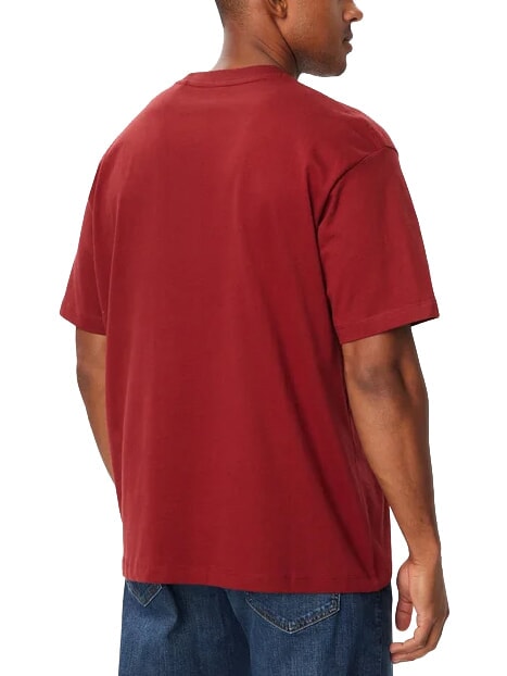 MINI TRIANGLE Maglietta in cotone vineyard red - T-shirt Uomo