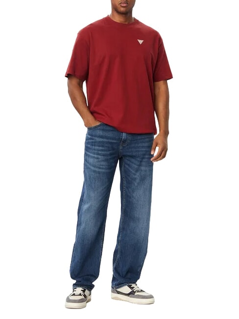 MINI TRIANGLE Maglietta in cotone vineyard red - T-shirt Uomo
