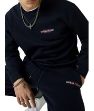 GUESS JEANS REGULAR AMERICAN Felpa a girocollo daring ocean - Felpe Uomo - 3