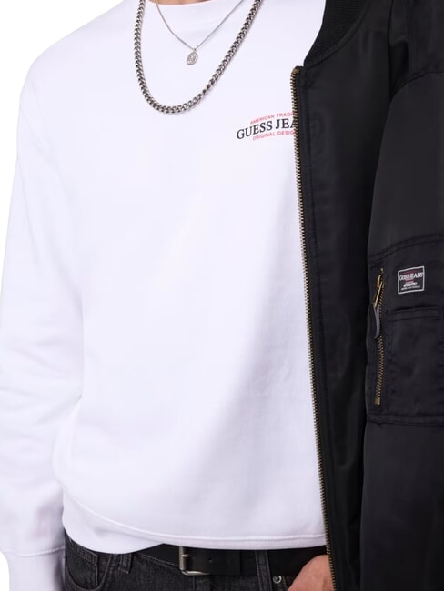 REGULAR AMERICAN Felpa a girocollo purwhite - Felpe Uomo
