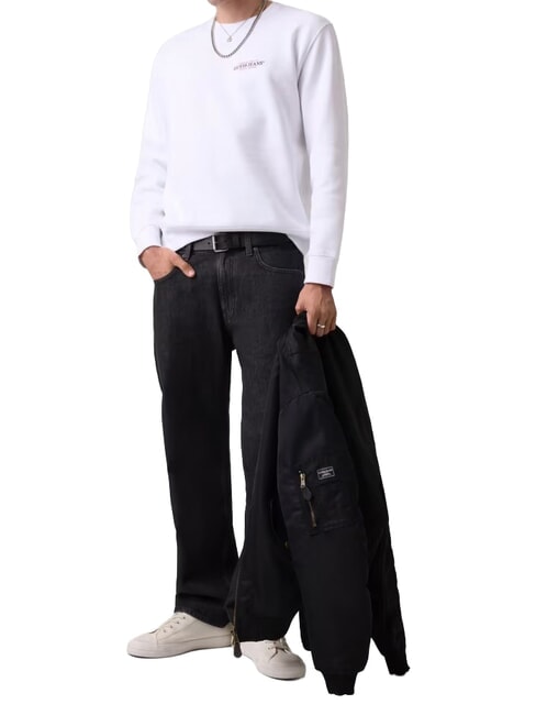 REGULAR AMERICAN Felpa a girocollo purwhite - Felpe Uomo