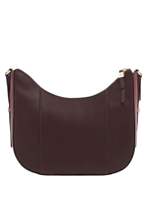 CIRCLE Borsa a tracolla, in pelle bordeaux/rosa - Borse Donna