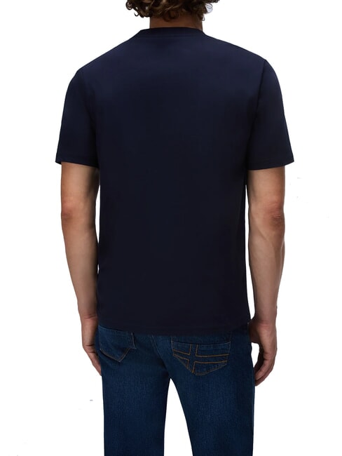 S-SMALL BOX SS T-Shirt in cotone blu marine - T-shirt Uomo