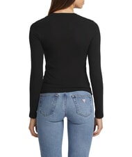 GUESS JEANS SLIM LOGO EMBOSSED T-shirt a manica lunga - Felpe Uomo