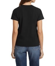 GUESS JEANS TRIANGLE Maglietta in cotone jetbla - T-shirt e Top Donna - 4