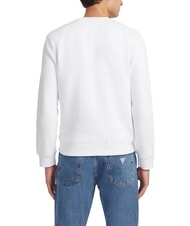 GUESS JEANS SLIM LOGO Felpa purwhite - Felpe Uomo - 4
