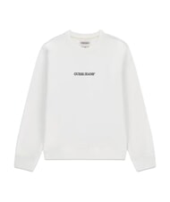 GUESS JEANS SLIM LOGO Felpa purwhite - Felpe Uomo - 6