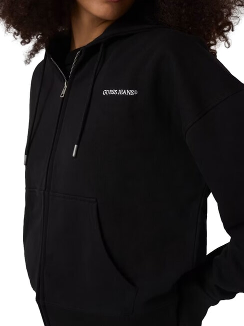 EMBRO Felpa con cappuccio e zip jetbla - Felpe Donna