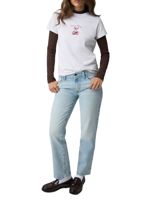 CHERRY REGULAR T-shirt a maniche corte gj lt grey heather - T-shirt e Top Donna