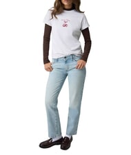 GUESS JEANS CHERRY REGULAR T-shirt a maniche corte gj lt grey heather - T-shirt e Top Donna - 3