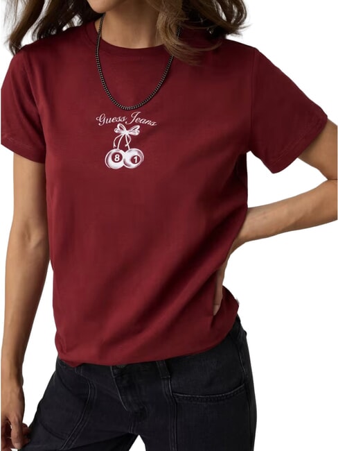 CHERRY REGULAR T-shirt a maniche corte vineyard red - T-shirt e Top Donna
