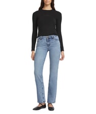 GUESS JEANS SLIM LOGO EMBOSSED T-shirt a manica lunga jetbla - Felpe Uomo - 6