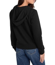 GUESS JEANS REGULAR MINI Felpa con cappuccio e zip jetbla - Felpe Donna - 5