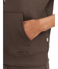 GUESS JEANS REGULAR MINI Felpa con cappuccio dark coffee - Felpe Donna - 5